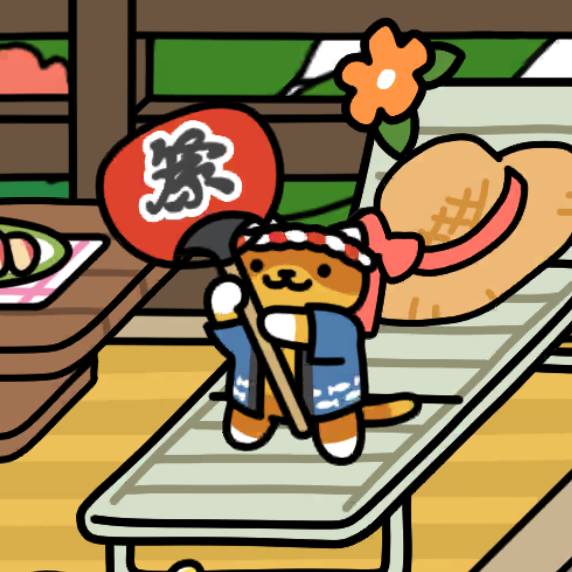 ねこのリゾート　おまつりさん1